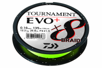 Daiwa Tournament X8 Braid EVO+ 135m / Chartreuse 0,18mm / 15.8kg