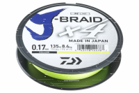 Daiwa J-Braid X4E 135m / Yellow 0,13mm / 5.9kg