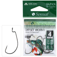 Mikado Haken - SENSUAL - Offset Worm I NR. 5/0 BN - 5 Stck.