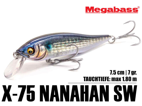 Megabass X-75 NANAHAN SW / 7.5cm