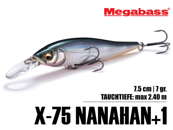 Megabass X-75 NANAHAN+1 / 7.5cm