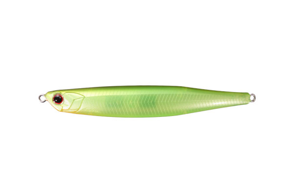 O.S.P. Bent Minnow 76F / 7.6cm Ghost Lime Chart G35