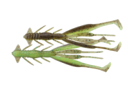 JACKALL JIMMY SHRIMP 3" / ca.7.6cm GREEN PUMPKIN/CHARTREUSE