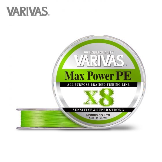 VARIVAS MAX Power PE X8 Lime Green 200M #2.0 - 33.0lb - 0.235mm