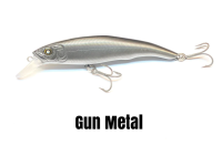 NISHINE LURE WORKS Erie 95SD Wobbler/Jerkbait Gun Metal
