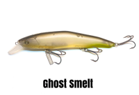 NISHINE LURE WORKS Erie 115SD Wobbler/Jerkbait Ghost Smelt