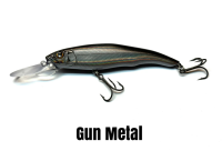 NISHINE LURE WORKS Erie 95MD Wobbler/Jerkbait Gun Metal