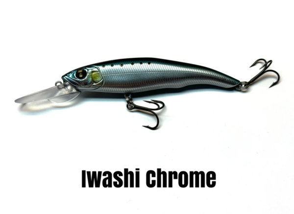 NISHINE LURE WORKS Erie 95MD Wobbler/Jerkbait Iwashi Chrome