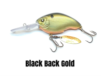 NISHINE LURE WORKS Baby Chippawa DD Blade Black Back Gold