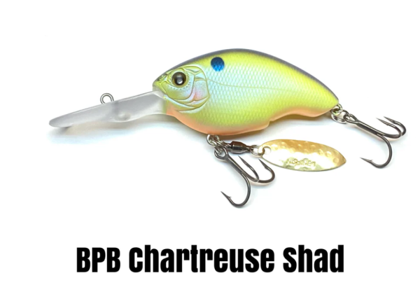 NISHINE LURE WORKS Baby Chippawa DD Blade BPB Chartreuse Shad