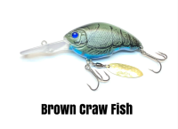 NISHINE LURE WORKS Baby Chippawa DD Blade Brown Craw Fish