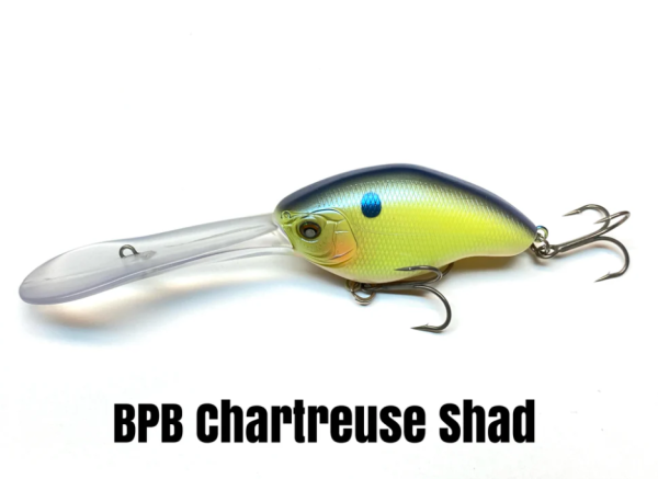 NISHINE LURE WORKS Chippawa XDD SHAD (EXTRA DEEP DIVER) BPB Chartreuse Shad