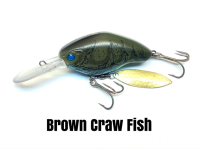 NISHINE LURE WORKS Chippawa DD Blade (Deep Dive) Brown Craw Fish